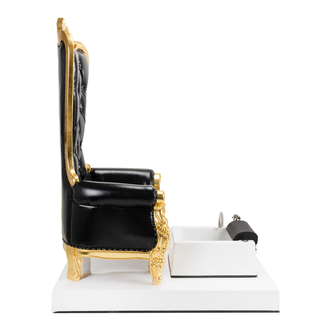 Sillón Pedicura Spa Tron Negro Oro 3