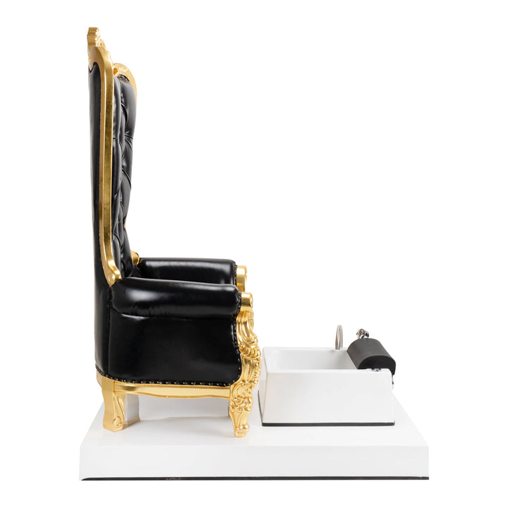 Sillón Pedicura Spa Tron Negro Oro 3
