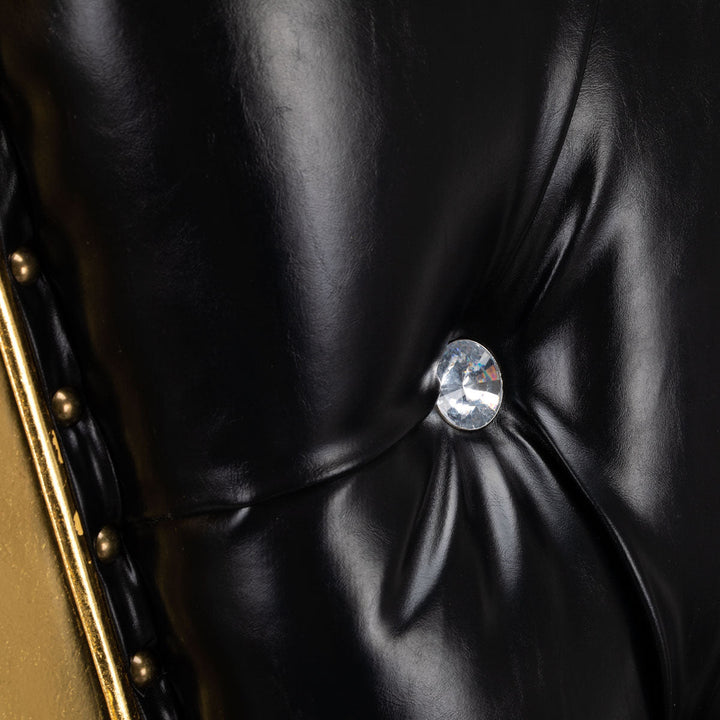 Sillón Pedicura Spa Tron Negro Oro 6