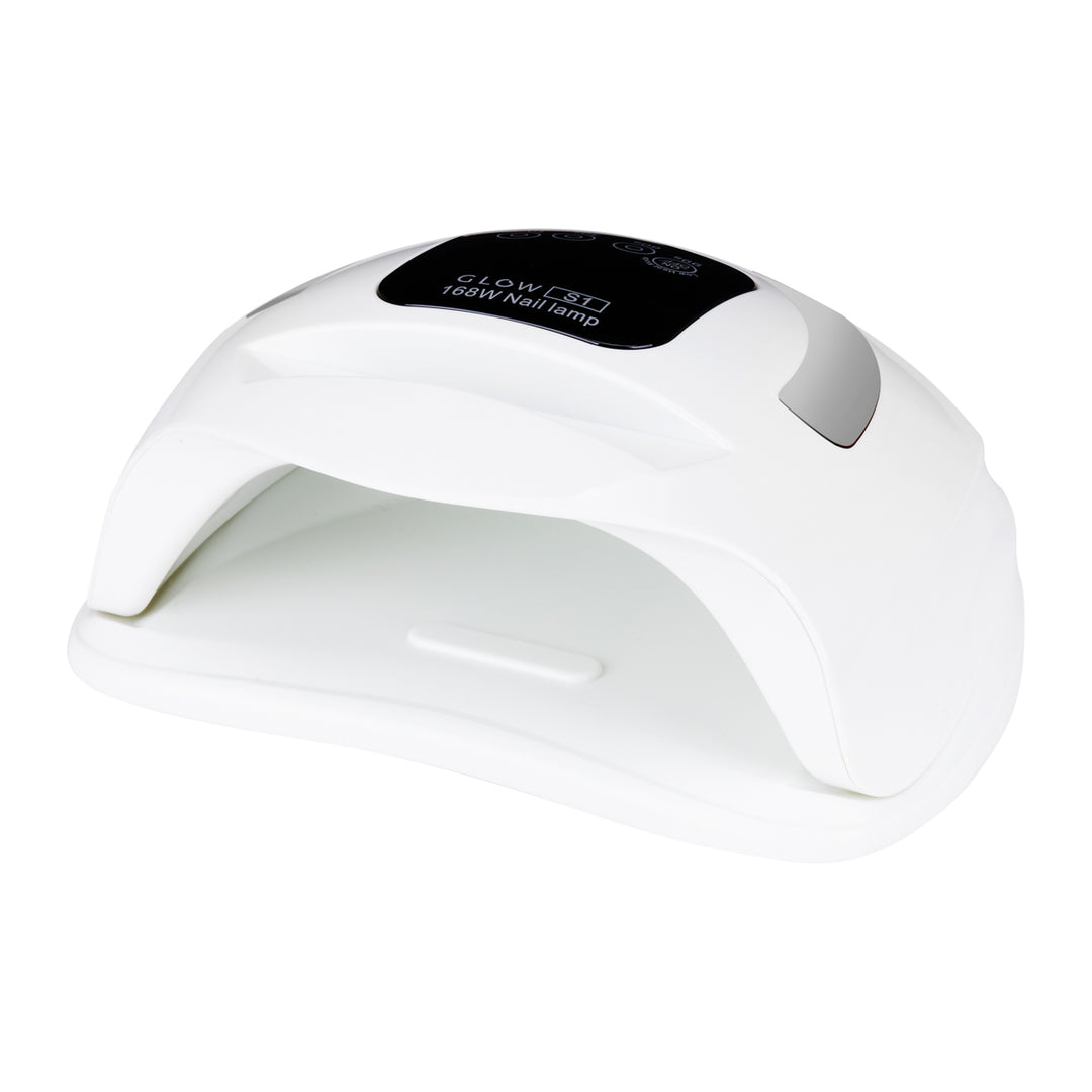 Lámpara Uñas UV Dual LED Glow S1 168W Blanco-Plateado