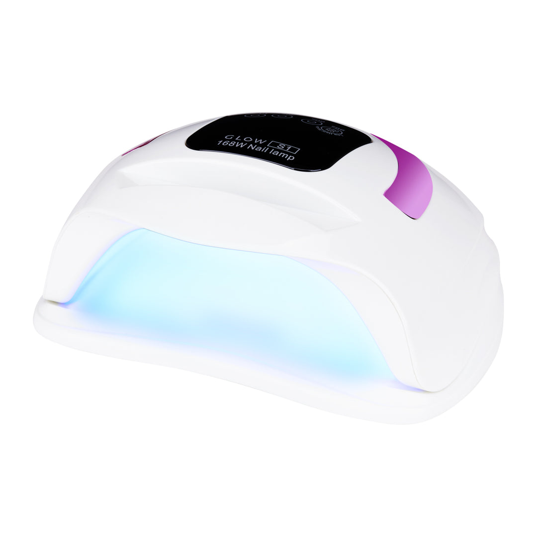 Lámpara Uñas UV Dual LED Glow S1 168W Blanco-Rosa