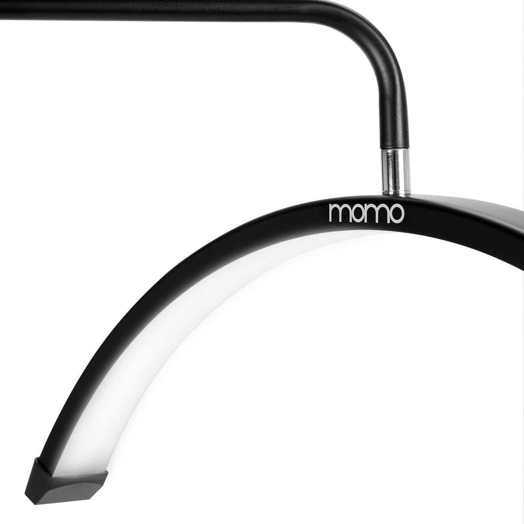 Lámpara Pestañas LED con Trípode y Color e Intensidad de Luz Ajustables Momo Moon MX6 Negra