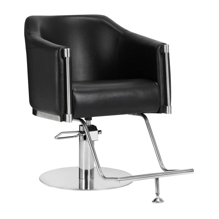 Sillón de peluquería Gabbiano Burgos Negro 1