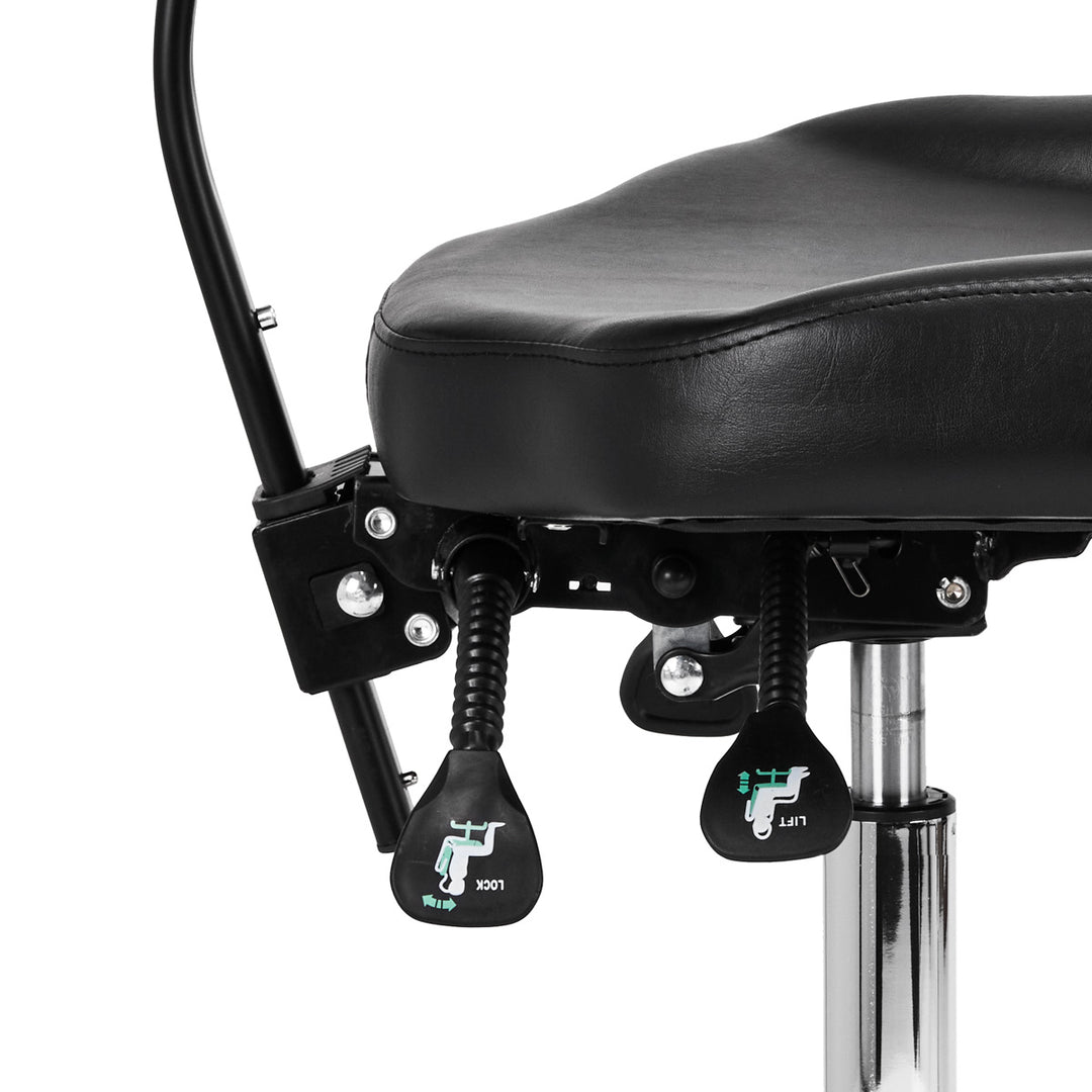 Taburete con Ruedas Pro Ink 973 Negro - imagen 10