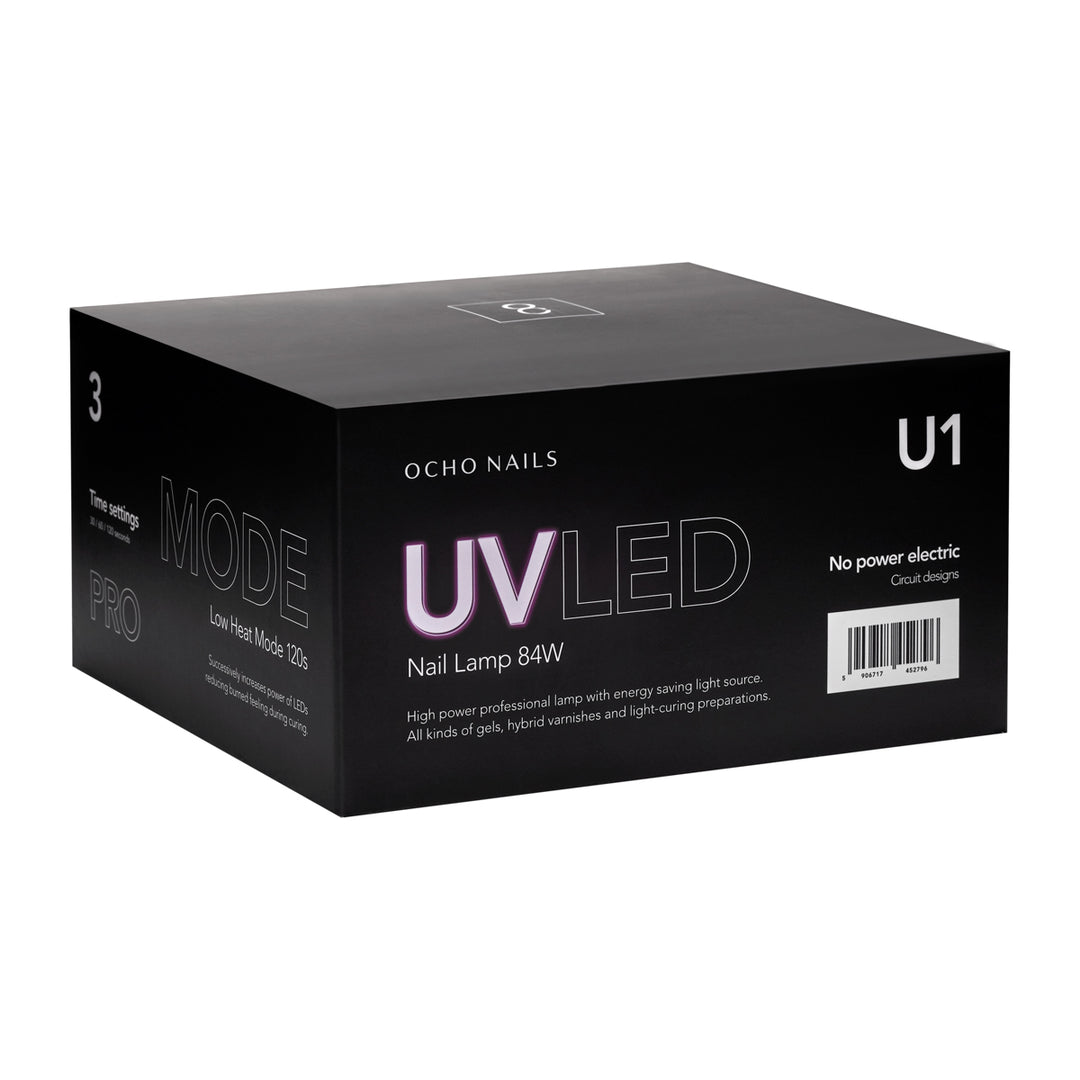 Lámpara Uñas UV LED Ocho Nails 8 84W Negro