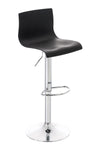 Taburete de Bar con Respaldo 105 Plástico Negro