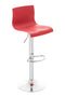 Taburete de Bar con Respaldo 105 Plástico Rojo