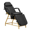 Sillón Fijo 557G con bandejas Oro-Negro