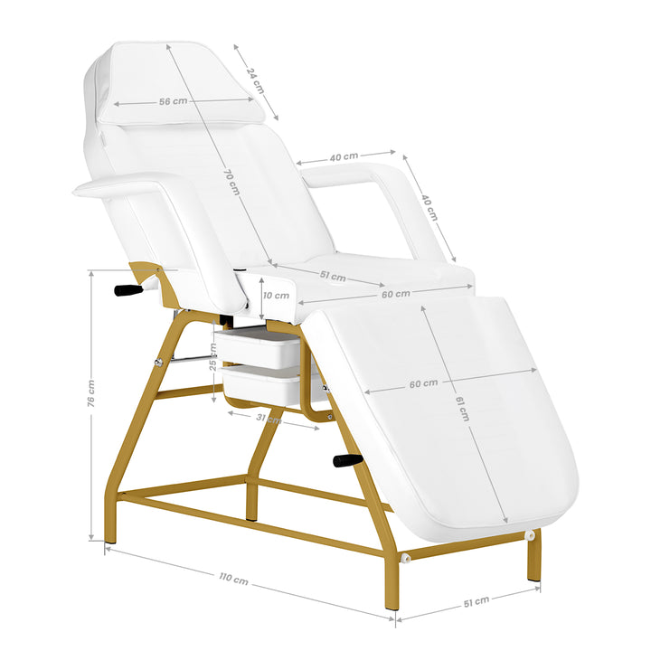 Sillón Fijo 557G con bandejas Oro-Blanco - imagen 19