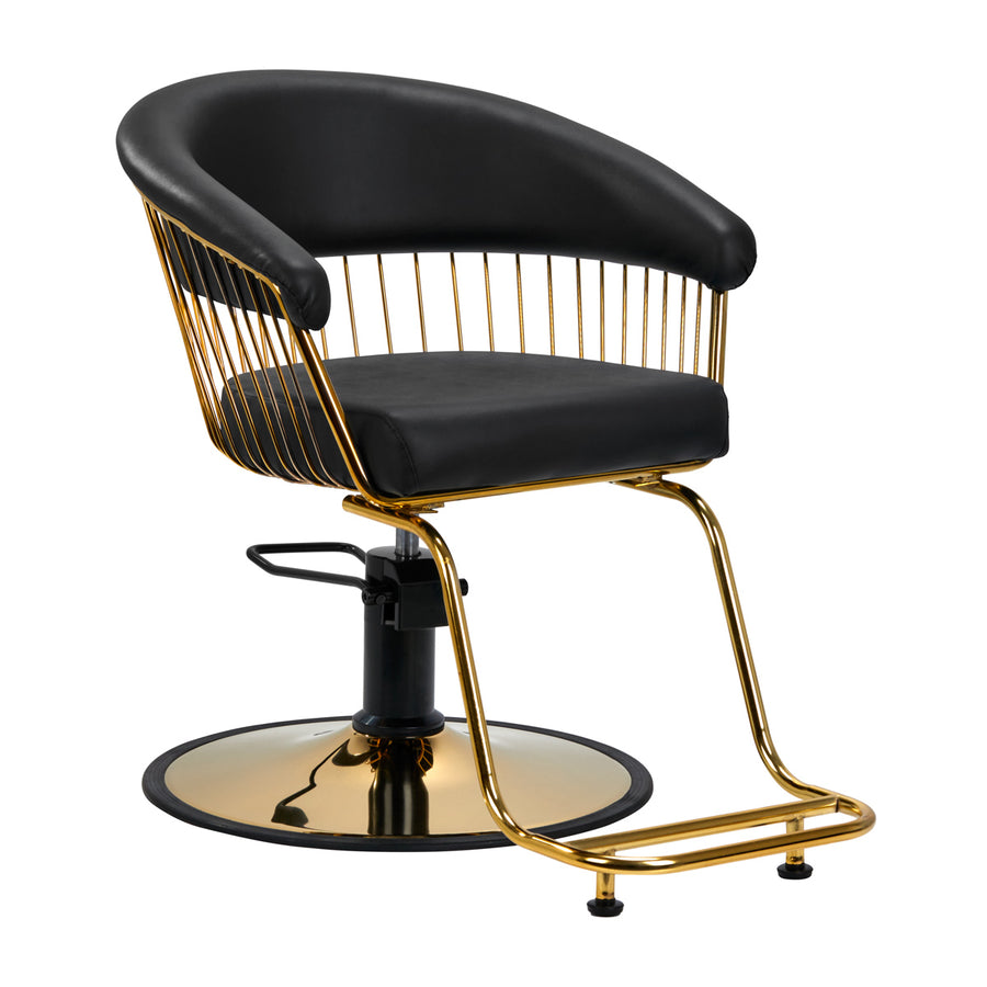 Sillón de peluquería Gabbiano Lille Oro-Negro 1
