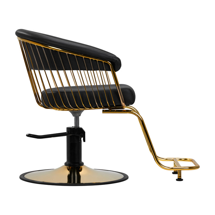 Sillón de peluquería Gabbiano Lille Oro-Negro 2