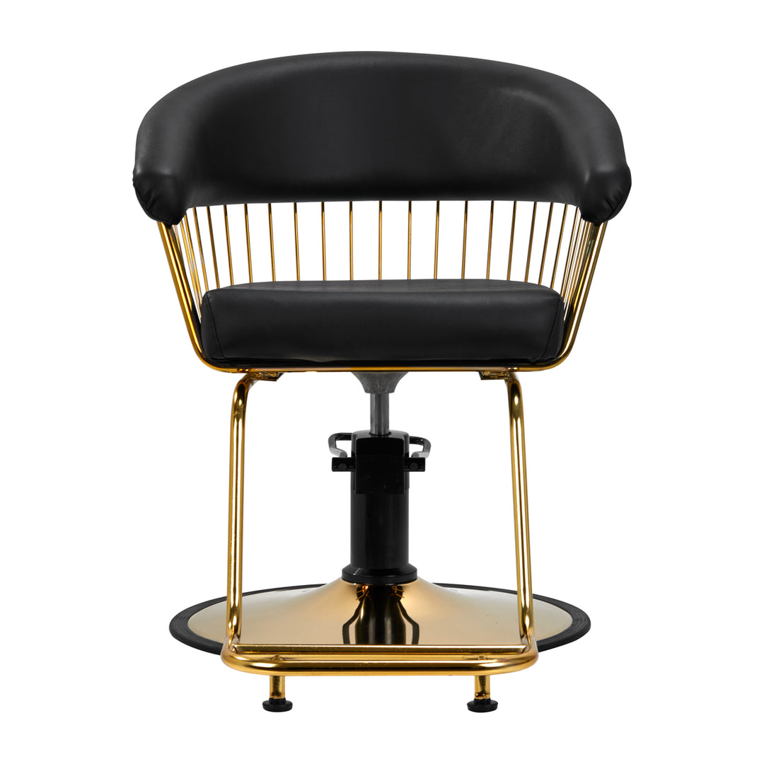 Sillón de peluquería Gabbiano Lille Oro-Negro 3