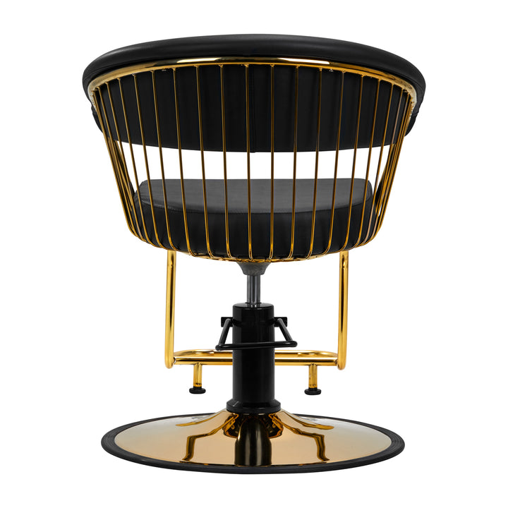 Sillón de peluquería Gabbiano Lille Oro-Negro 4
