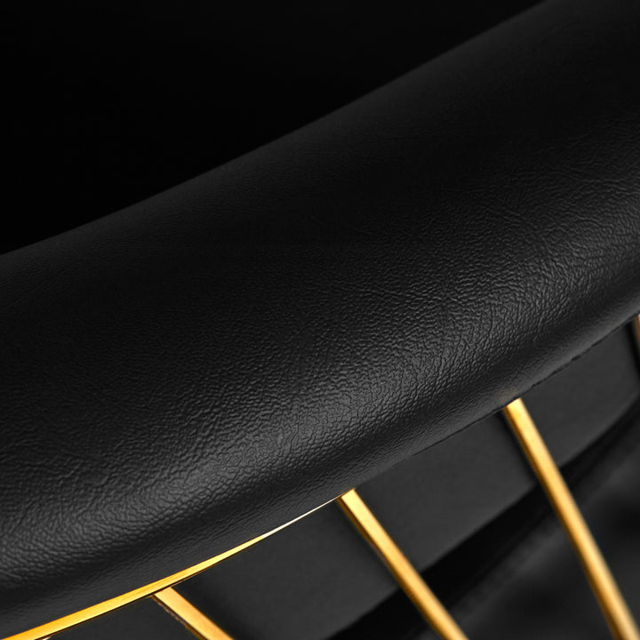 Sillón de peluquería Gabbiano Lille Oro-Negro 7