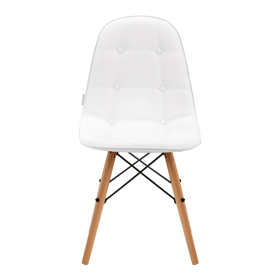 Silla 4Rico QS-185 Piel ecológica Blanco 3