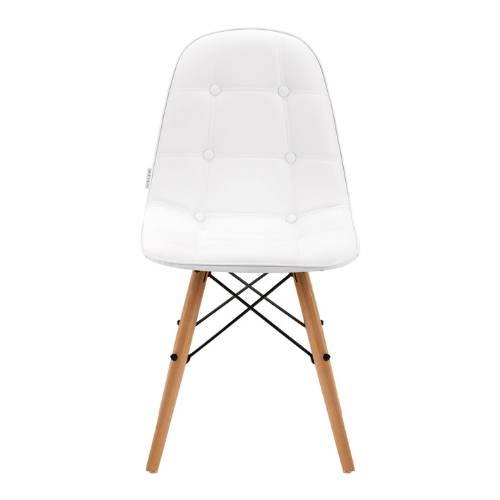 Silla 4Rico QS-185 Piel ecológica Blanco 3