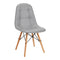 Silla con Respaldo 4Rico QS-185 Piel ecológica Gris