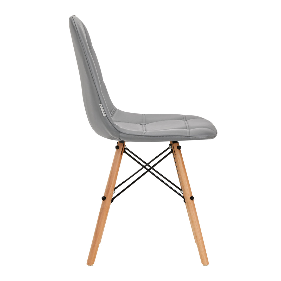 Silla 4Rico QS-185 Piel ecológica Gris 2