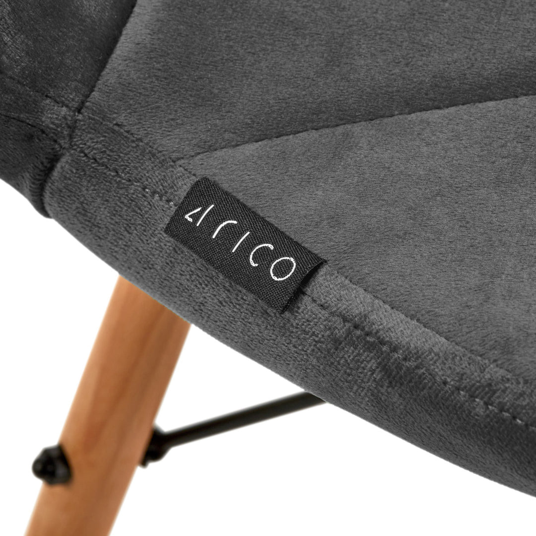Silla 4Rico QS-186 Terciopelo Gris 7