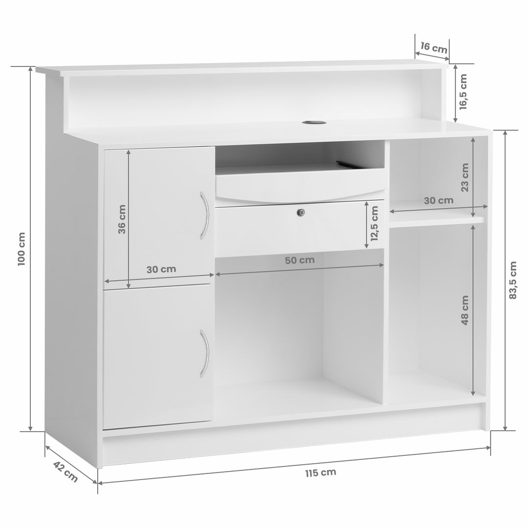 Mostrador de Recepción Gabbiano G26W Blanco - imagen 11