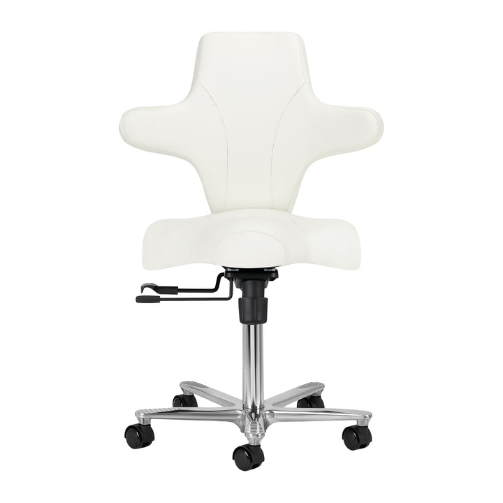 Taburete con Ruedas y Respaldo Azzurro Special 152 Blanco - imagen 2