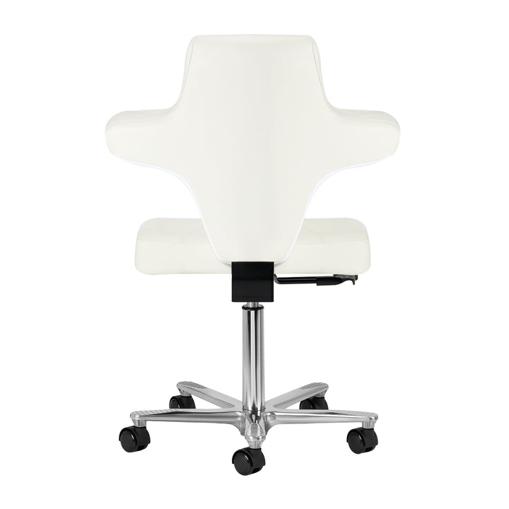 Taburete con Ruedas y Respaldo Azzurro Special 152 Blanco - imagen 3