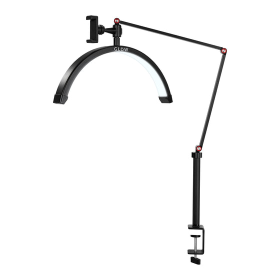 Lámpara LED con Abrazadera y Color e Intensidad de Luz Ajustables Glow MX3 Negra Mate