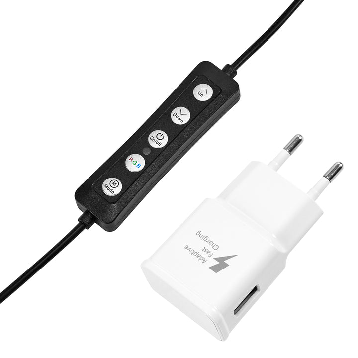 Aro de Luz Glow 10" con tripode 10W Negro RGB