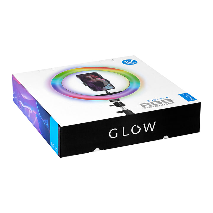 Aro de Luz Glow 10" con tripode 10W Negro RGB