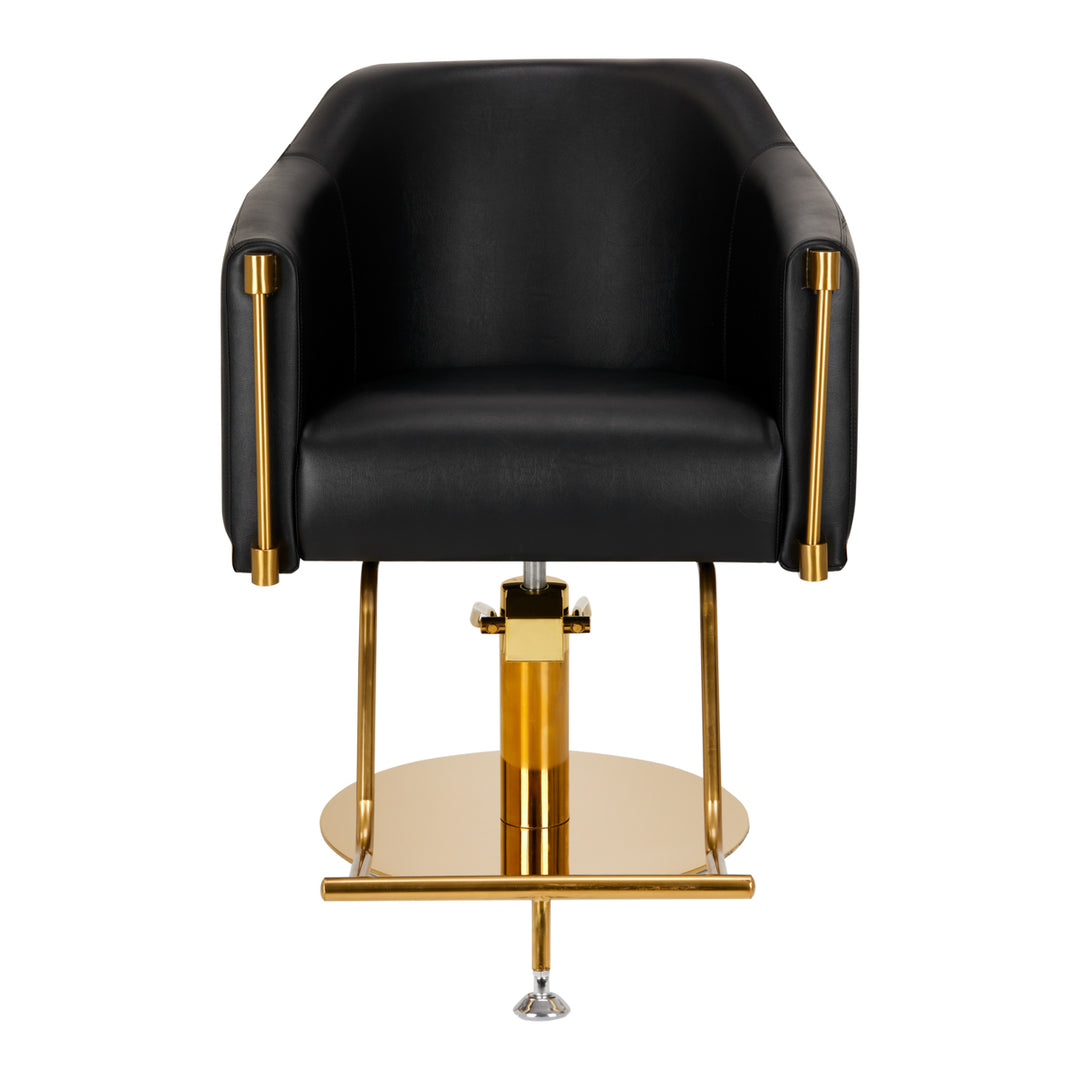 Sillón de peluquería Gabbiano Burgos Oro-Negro 3