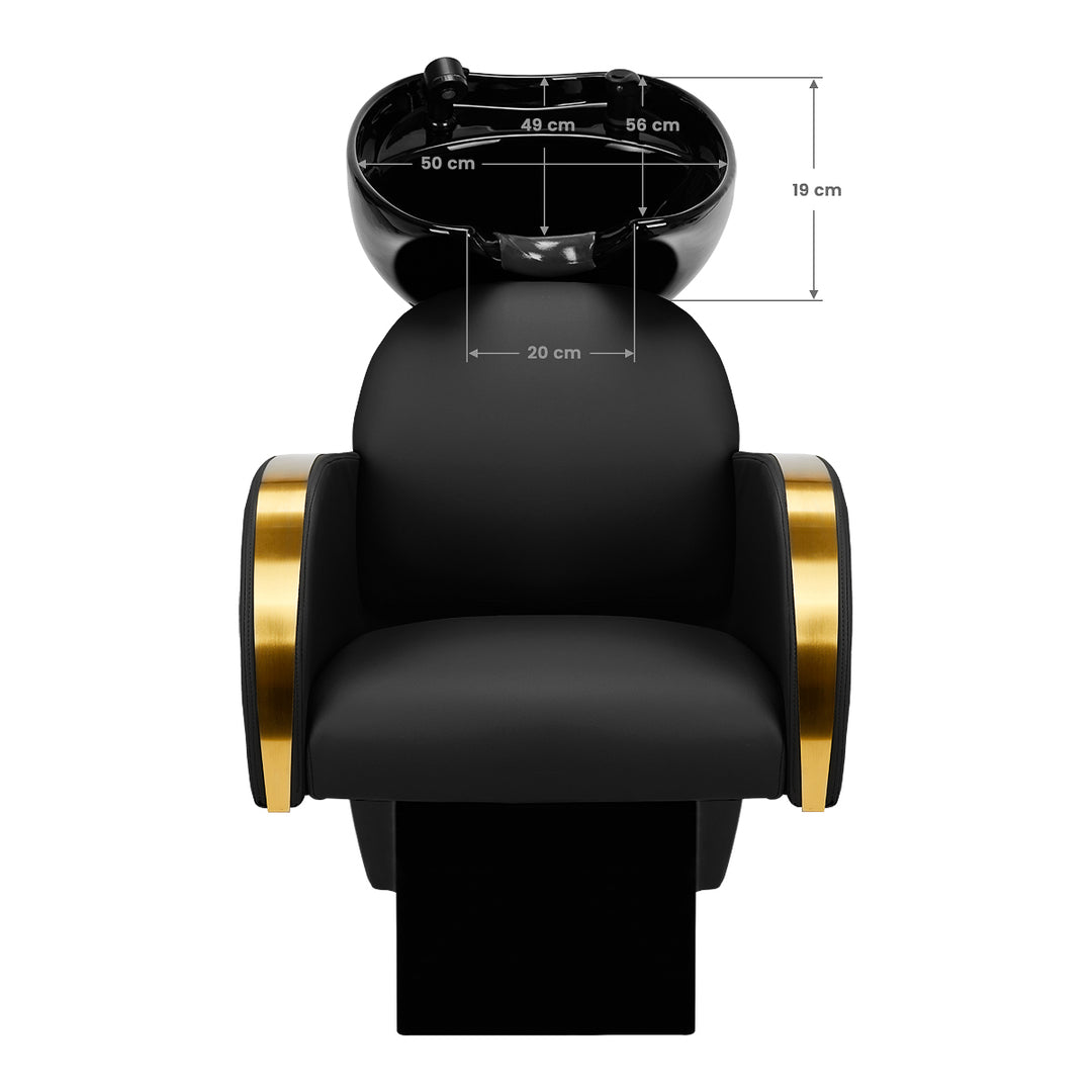 Lavacabezas Gabbiano Malaga Oro-Negro 10