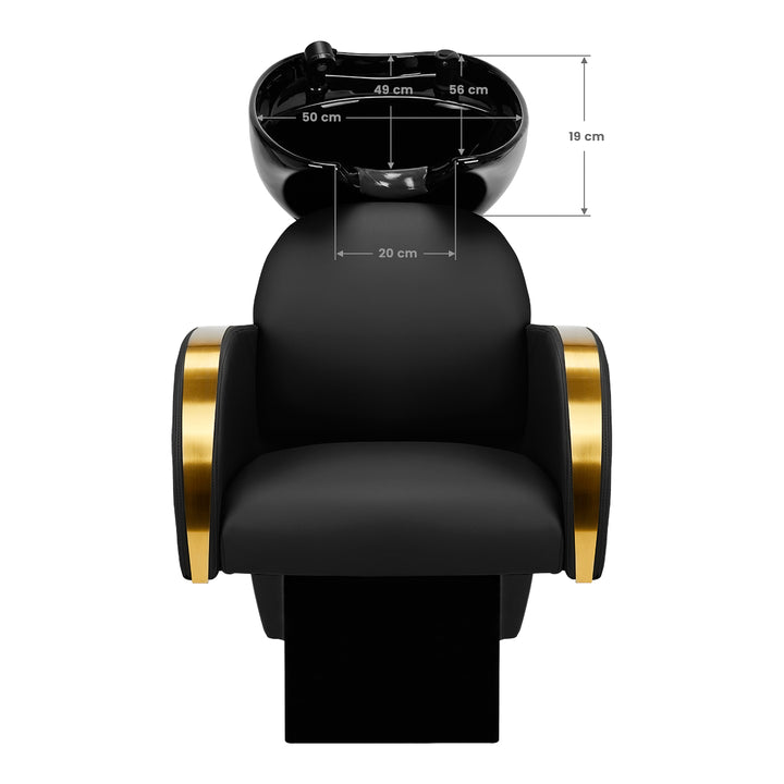 Lavacabezas Gabbiano Malaga Oro-Negro 10