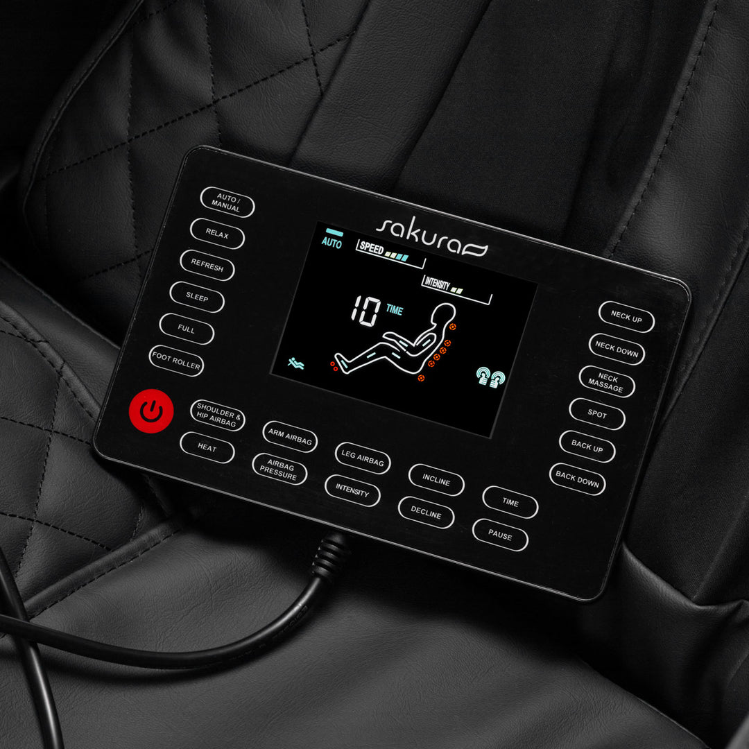 Sillón de Masaje Eléctrico Sakura Standard 801 Negro-Rojo - imagen 9