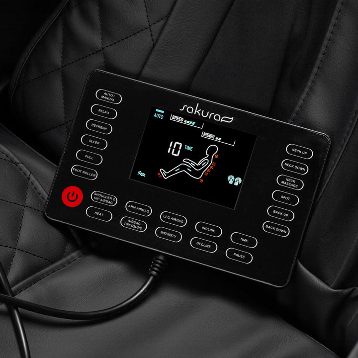 Sillón de Masaje Eléctrico Sakura Standard 801 Negro-Rojo - imagen 9