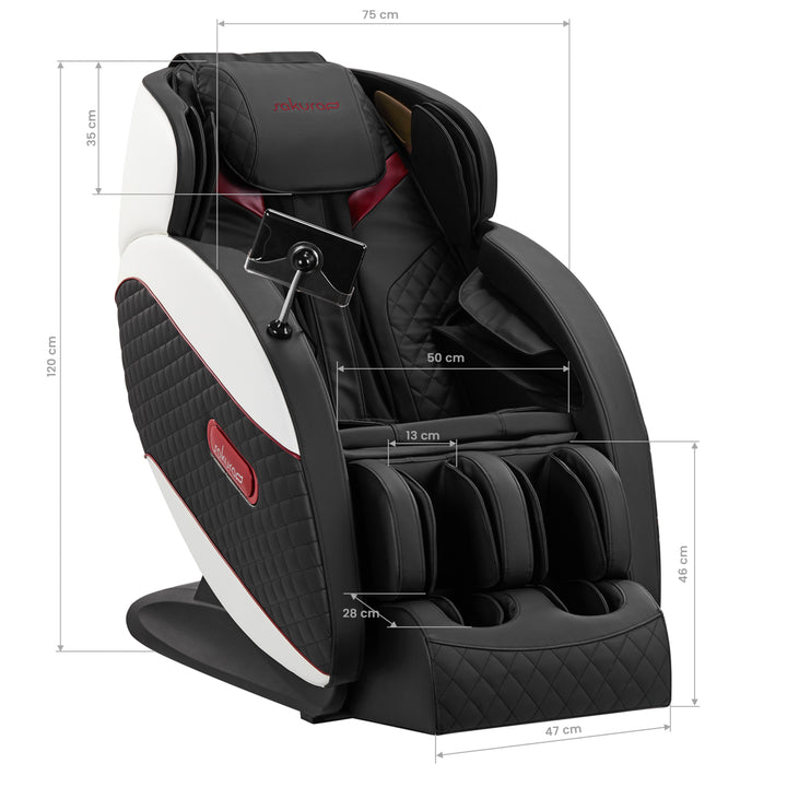 Sillón de Masaje Eléctrico Sakura Standard 801 Negro-Rojo - imagen 20