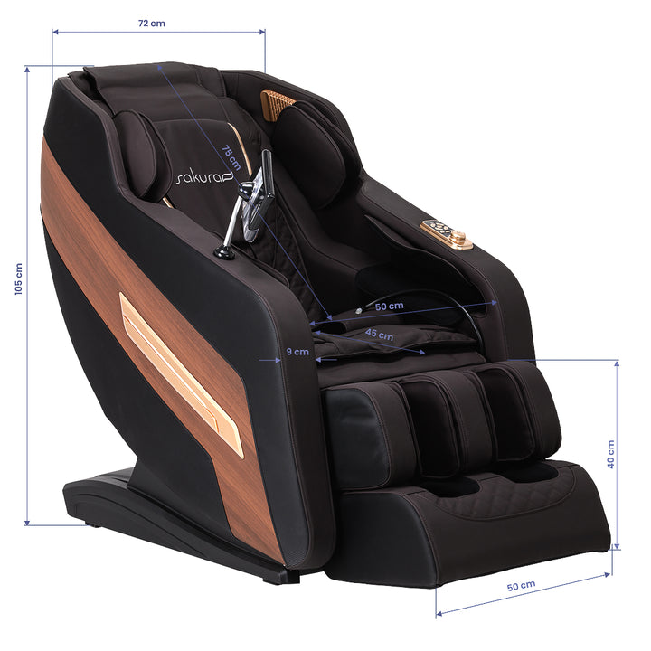 Sillón de masaje eléctrico Sakura Classic 306A Marrón - imagen 17