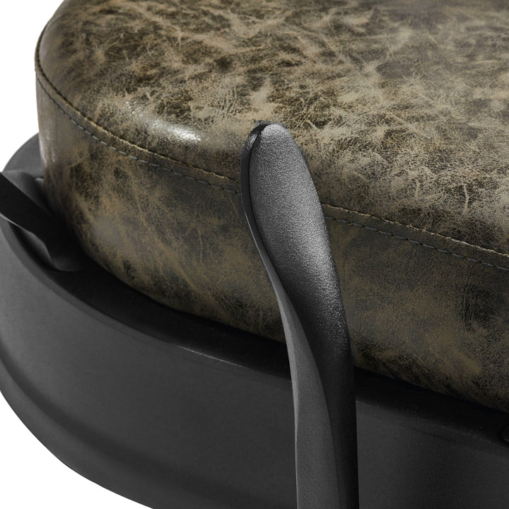 Sillón de Barberia Gabbiano President Old Leather Verde - imagen 8
