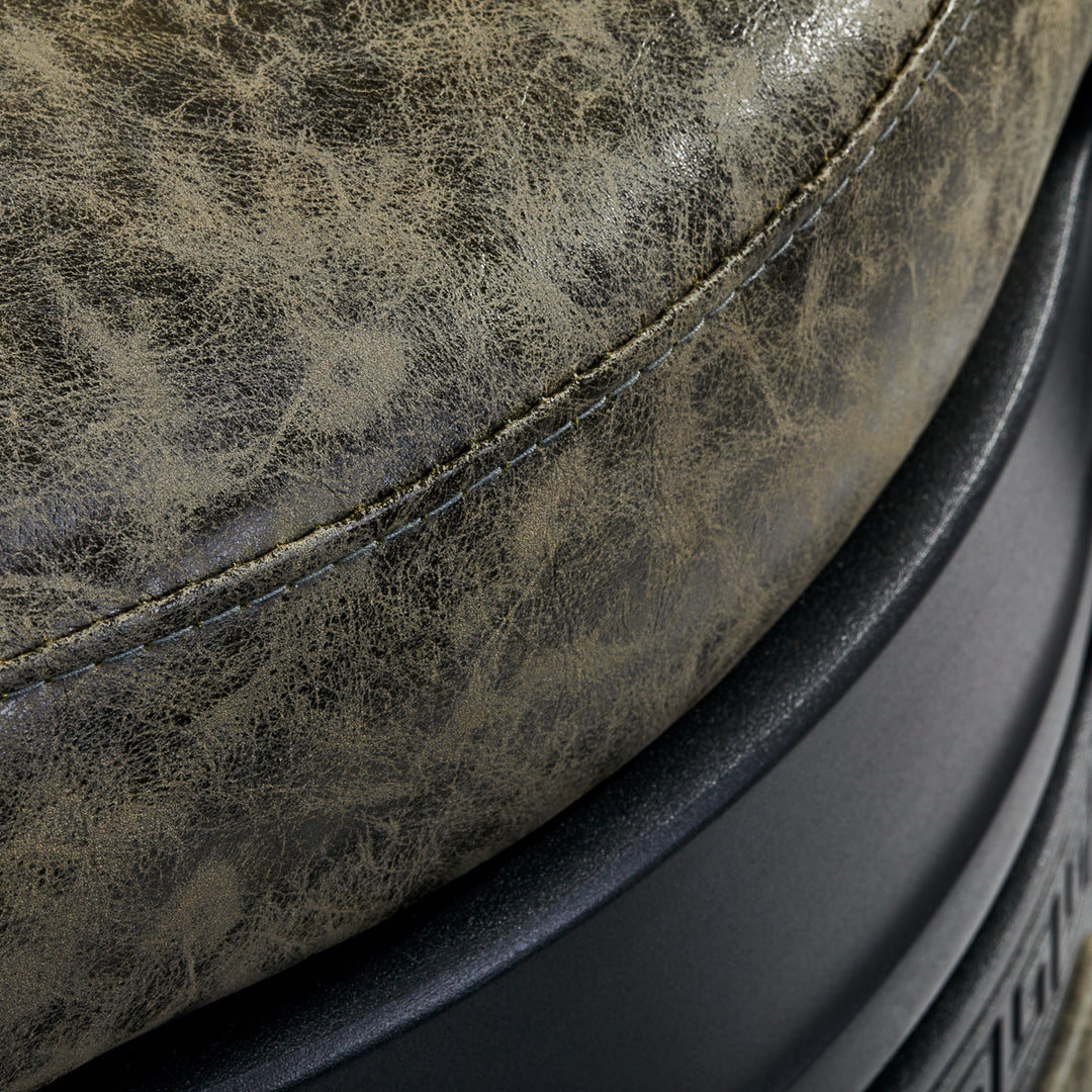 Sillón de Barberia Gabbiano President Old Leather Verde - imagen 9