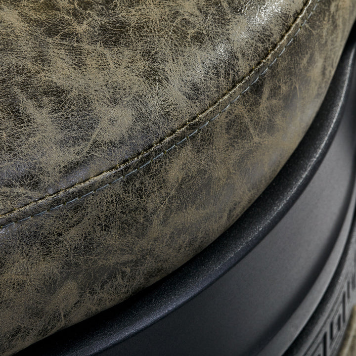 Sillón de Barberia Gabbiano President Old Leather Verde - imagen 9