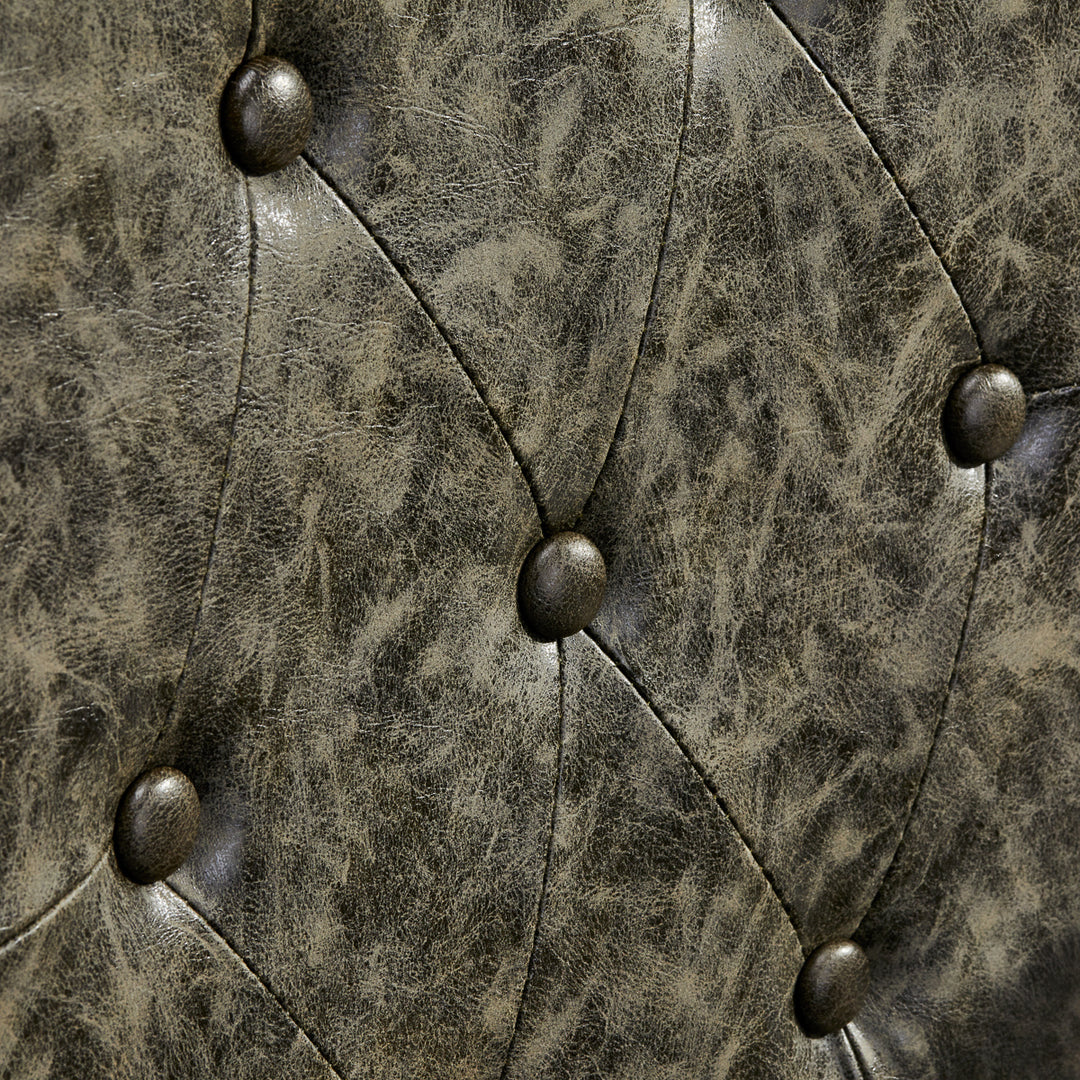 Sillón de Barberia Gabbiano President Old Leather Verde - imagen 10