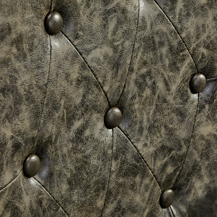 Sillón de Barberia Gabbiano President Old Leather Verde - imagen 10