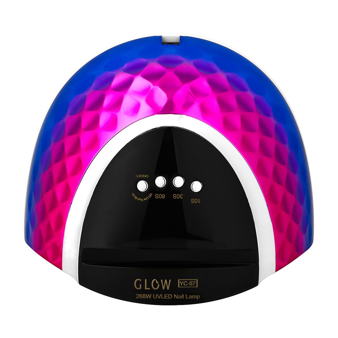 Lámpara Uñas UV LED Glow YC57 268W Rosa-Azul