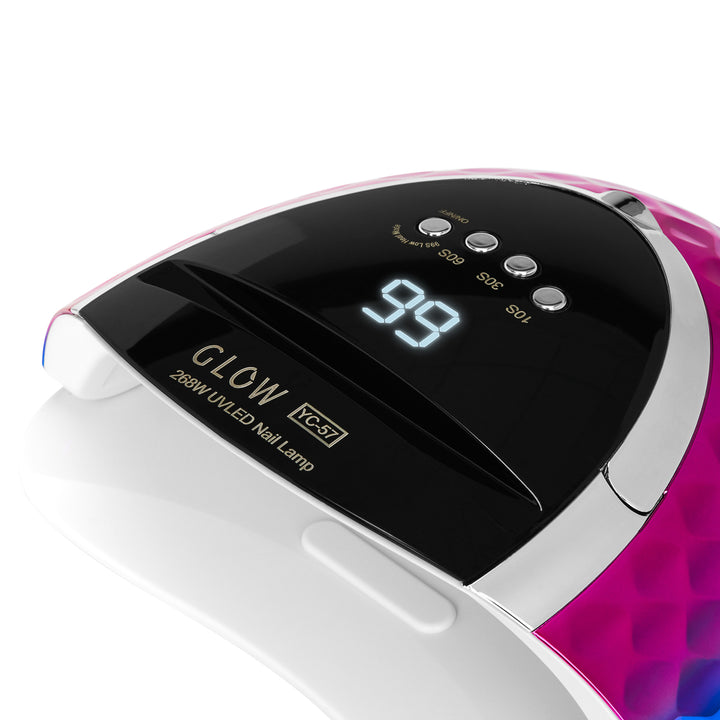 Lámpara Uñas UV LED Glow YC57 268W Rosa-Azul - imagen 7