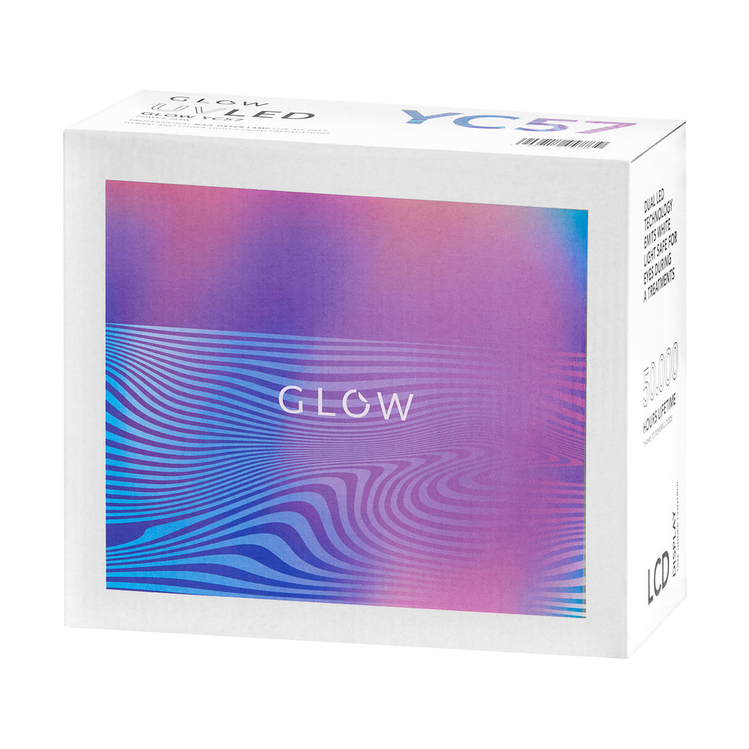 Lámpara Uñas UV LED Glow YC57 268W Rosa-Azul - imagen 9