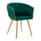 Silla con Respaldo 4Rico QS-GW06G Terciopelo Verde
