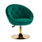 Silla Giratoria con Respaldo 4Rico QS-BL12B Terciopelo Verde
