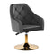 Silla Giratoria con Respaldo 4Rico QS-BL14G Terciopelo Gris
