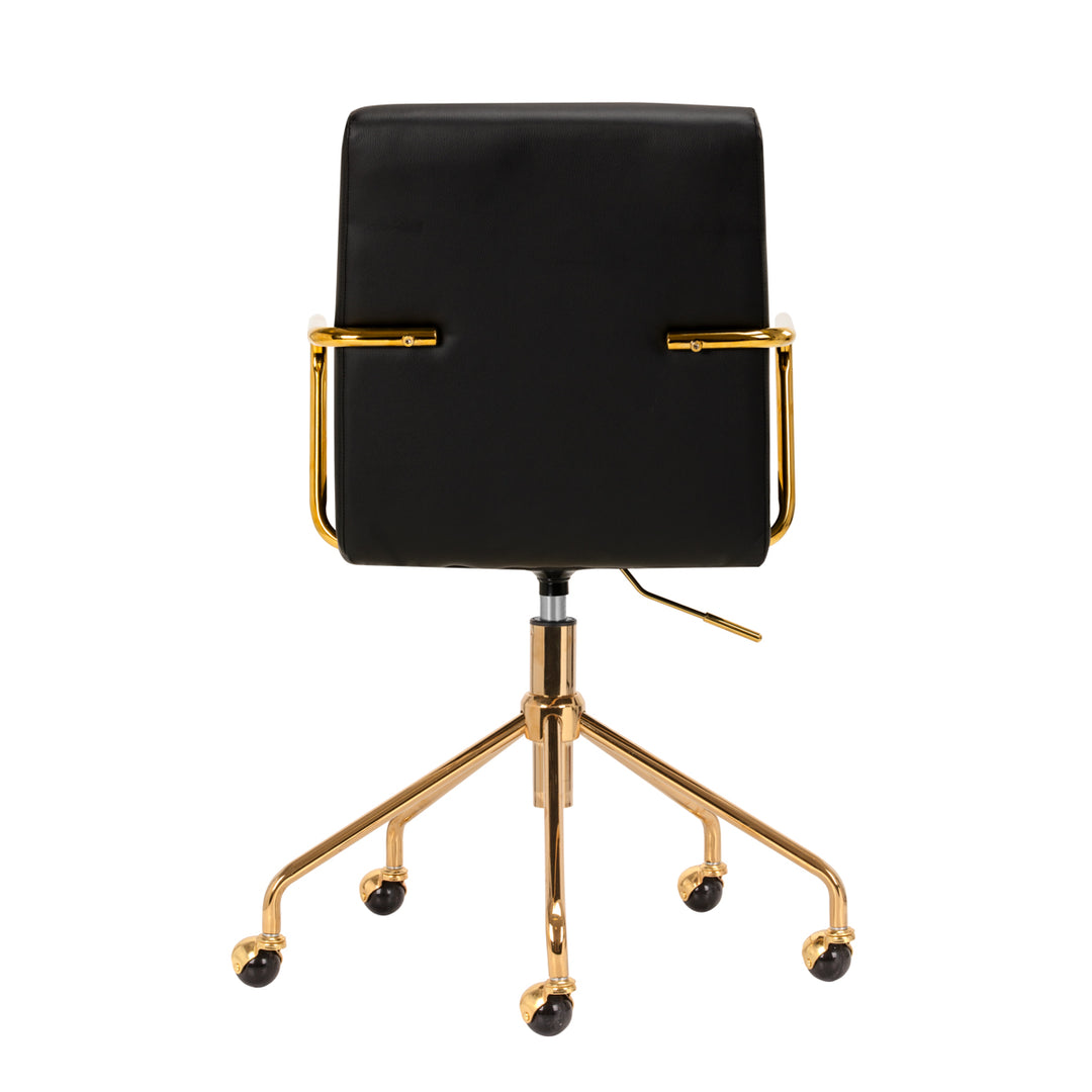 Silla Giratoria QS-OF211G Oro-Negro 4