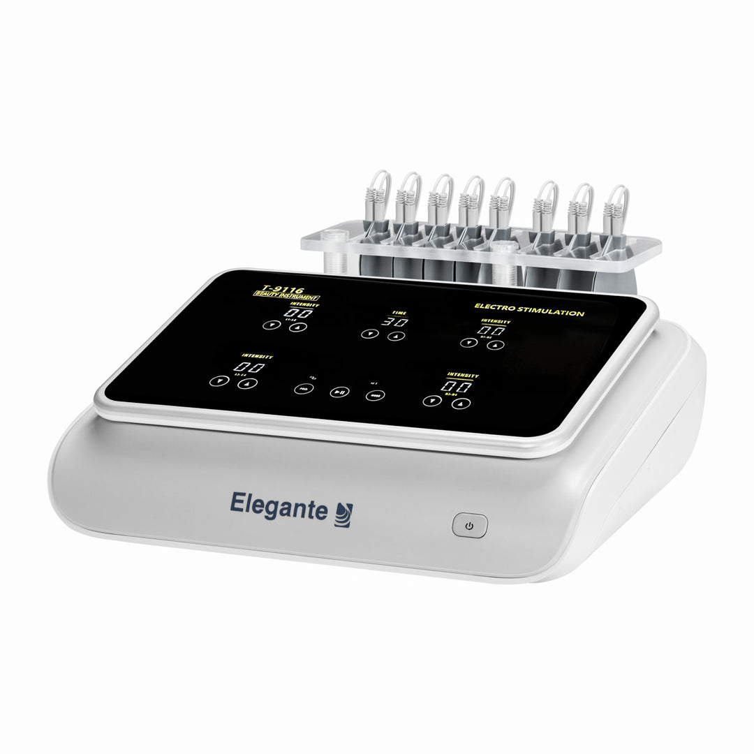 Aparato de Electroestimulación Elegante Platinum T9116 Blanco
