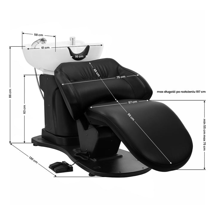 Lavacabezas Gabbiano Eléctrico Trycho Negro - imagen 17